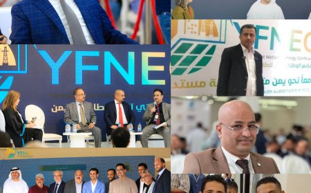 بن بريك وبن يمين يختتمان المؤتمر الوطني الأول للطاقة بالعاصمة عدن