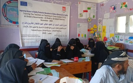 الضالع تدشّن دورة تدريبية للمعلمين والمعلمات حول الكفايات الأساسية في التعليم خلال الأزمات