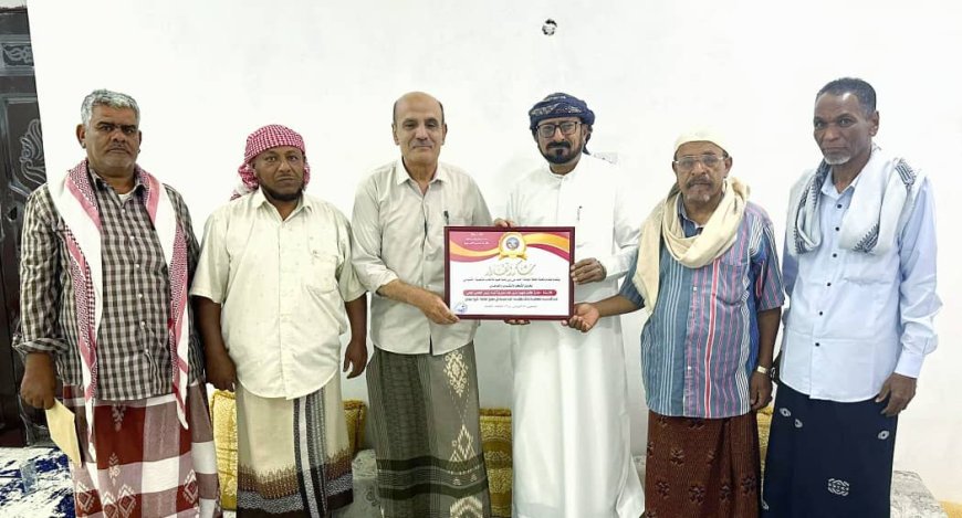 حافة حوطة أحمد بن زين للشبواني تكرّم مدير عام شبام تقديرًا لجهوده في دعم إحياء الموروث الشعبي والتراثي
