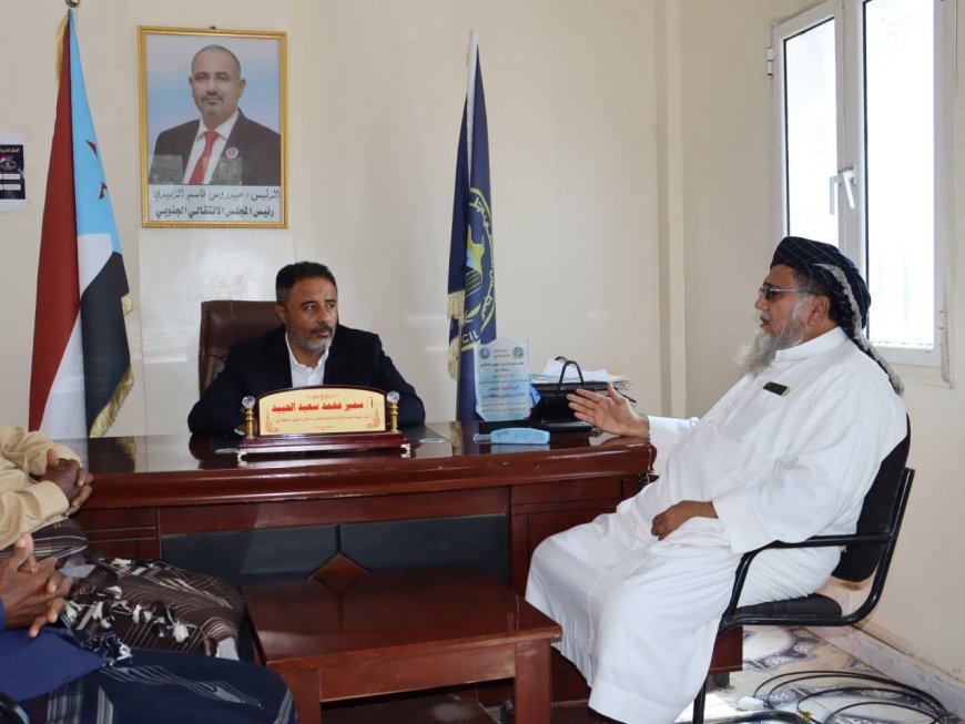 رئيس تنفيذية انتقالي أبين يلتقي مدير عام الأوقاف والإرشاد بالمحافظة