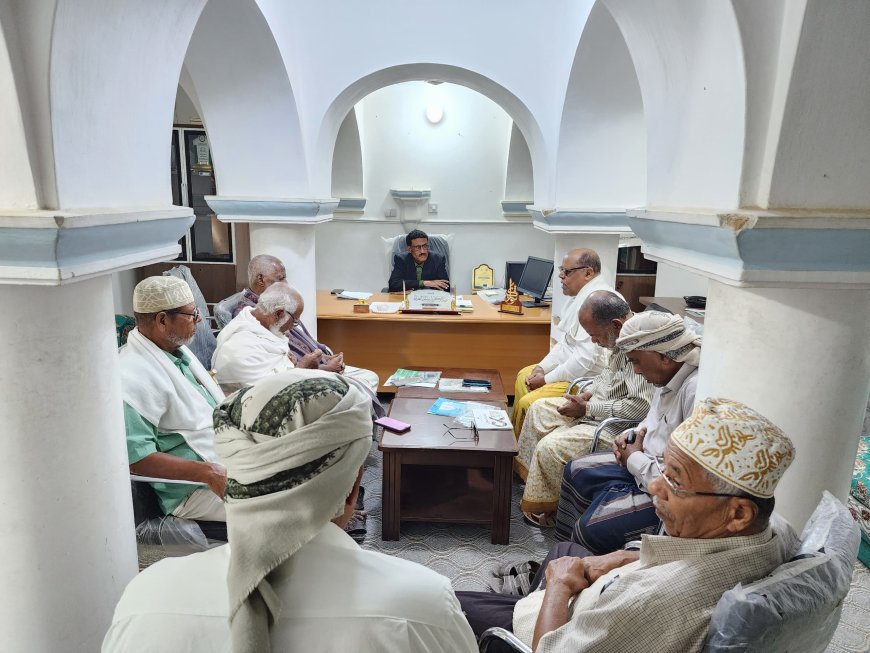 مدير عام تريم يلتقي بقيادة مجلس التضامن بالمديرية