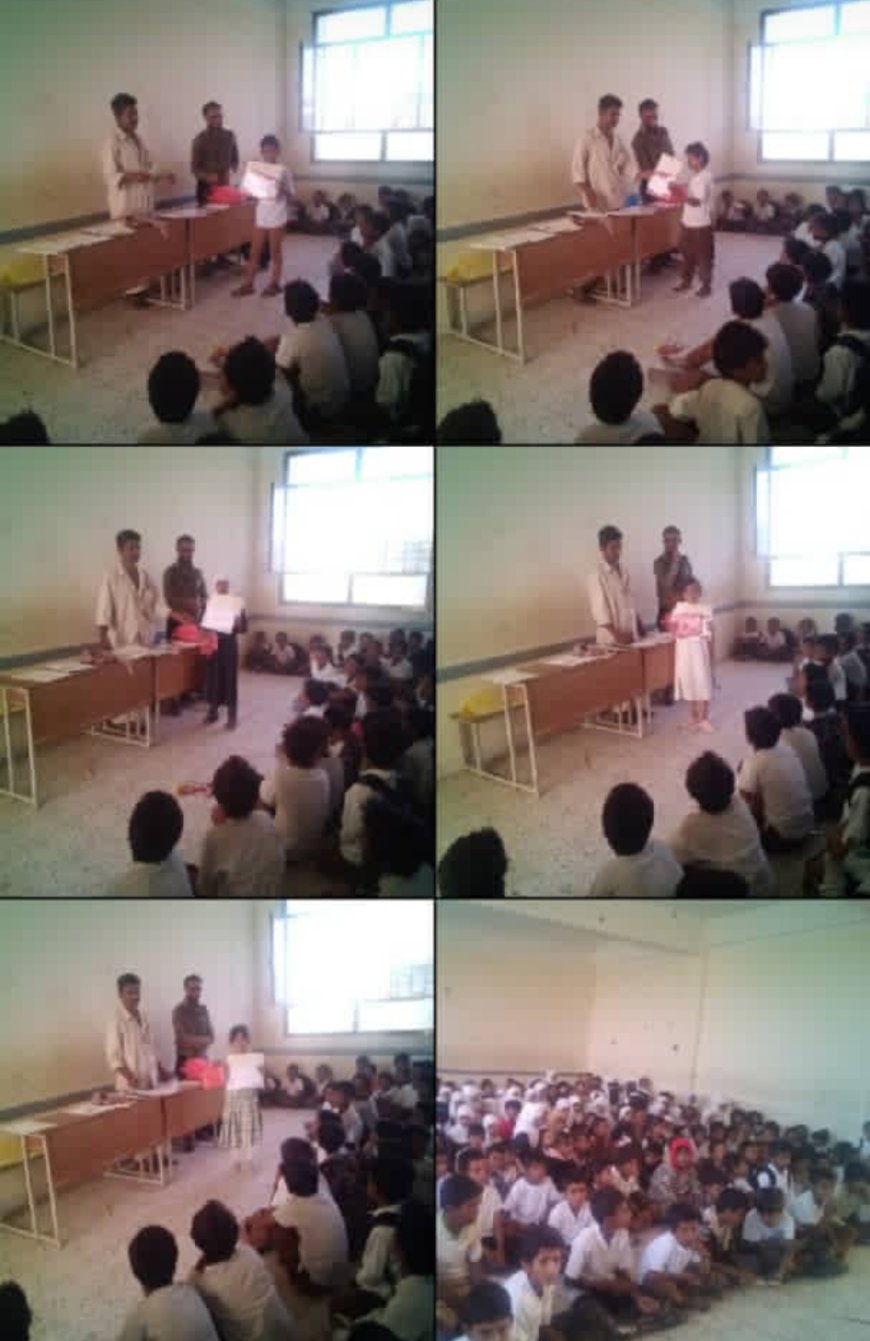 مدرسة المجد بالمحفد تكرّم طلابها المتفوقين