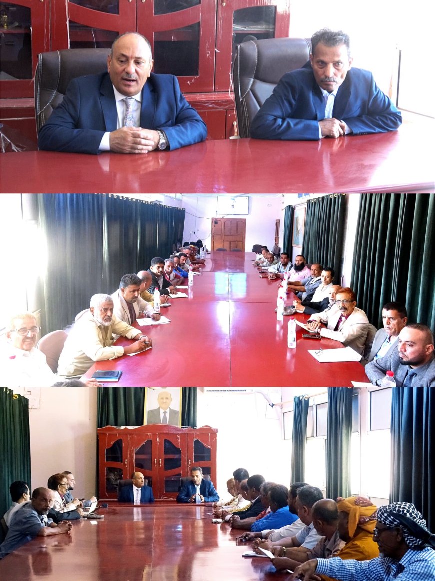 محافظ أبين ونائب وزير الصناعة والتجارة يبحثان  سبل تطوير القطاع الصناعي والاستثماري