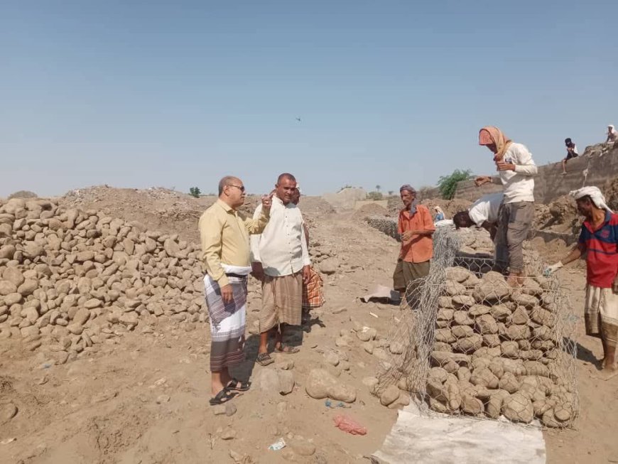 جمعية مستخدمي المياه لسد لفيح والفقية تثمن جهود مدير عام مديرية تبن في متابعة أعمال إصلاح السد