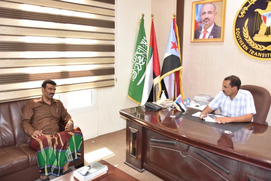 باتيس يلتقي رئيس تنفيذية انتقالي أرياف المكلا