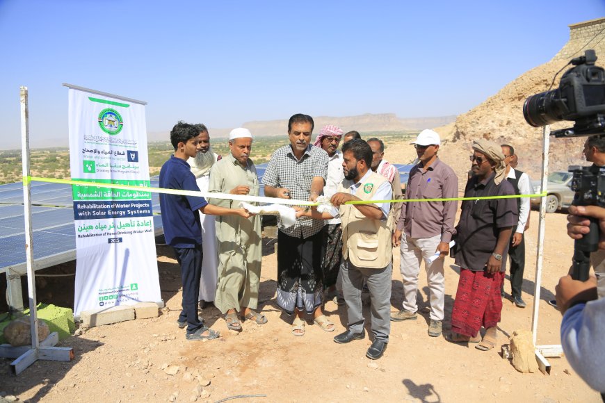 مدير عام مديرية القطن يدشّن مشروعي تأهيل بئري "هينن" و"سقيا البادية"