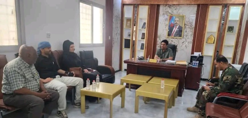 العميد الحوشبي يبحث مع وفد منظمة أطباء بلا حدود البلجيكية سبل تسهيل اعمالها في الجنوب