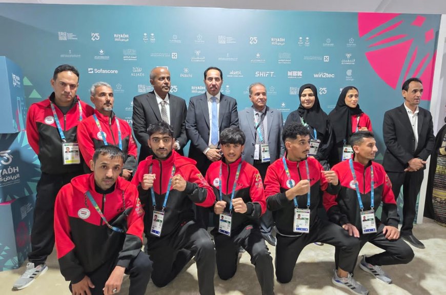 البكري يزور بعثة بلادنا المشاركة في العاب التضامن الإسلامي في الرياض