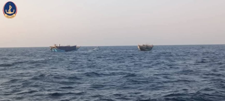 عدن: خفر السواحل اليمني يضبط سفينتين قادمتين من جيبوتي ويحتجز معدات اتصالات حديثة كانت مخفية