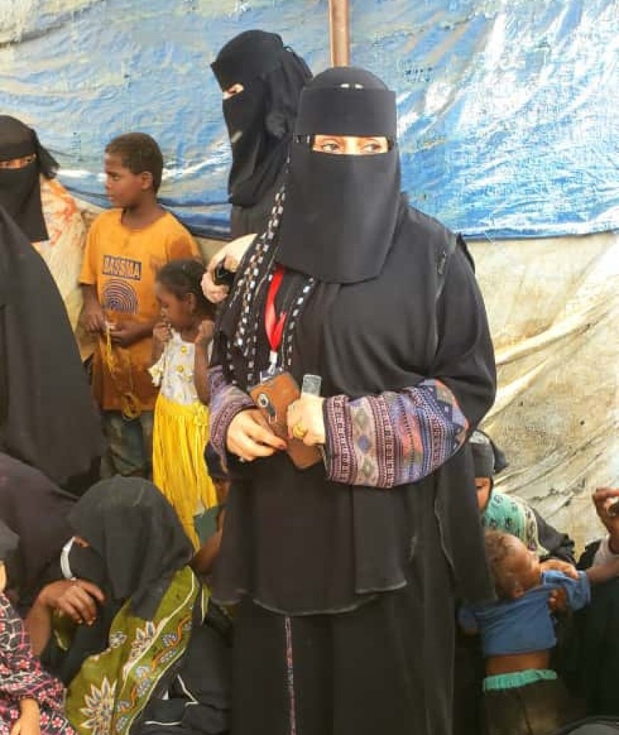 مديرة إدارة التثقيف والإعلام الصحي بلحج تتفقد سير حملة التوعية بالنشاط الإيصالي - الجولة الرابعة في حوطة لحج