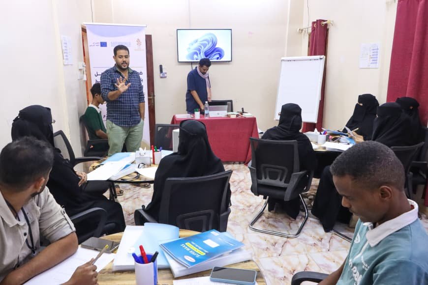 انطلاق الورشة التدريبية الثانية ضمن مشروع "قاعدة البناء والسلام" في لحج