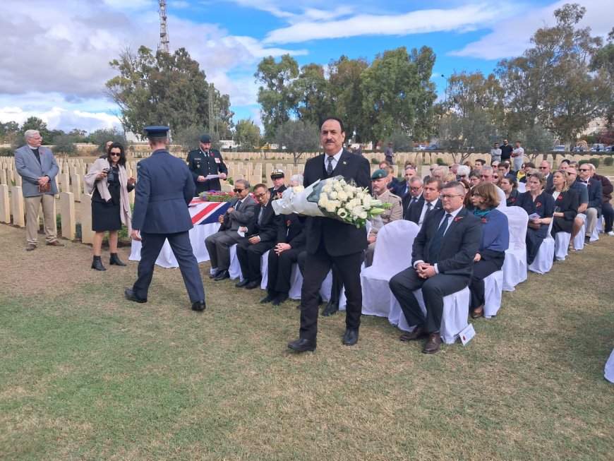 سفير الجمهوريةاليمنية عميد السلك الدبلوماسي يشارك في مراسم احياء ذكرى الكومنولث