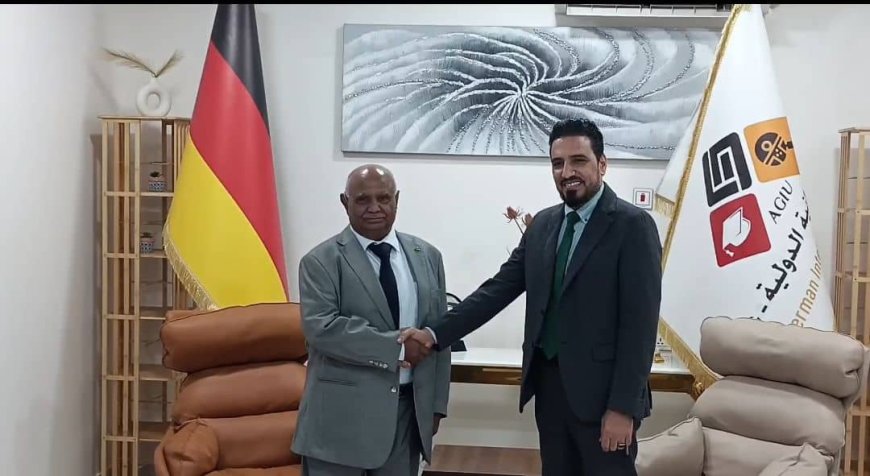 مدير مستشفى الصداقة يبحث مع رئيس الجامعة الألمانية سبل تعزيز الشراكة الأكاديمية والطبية