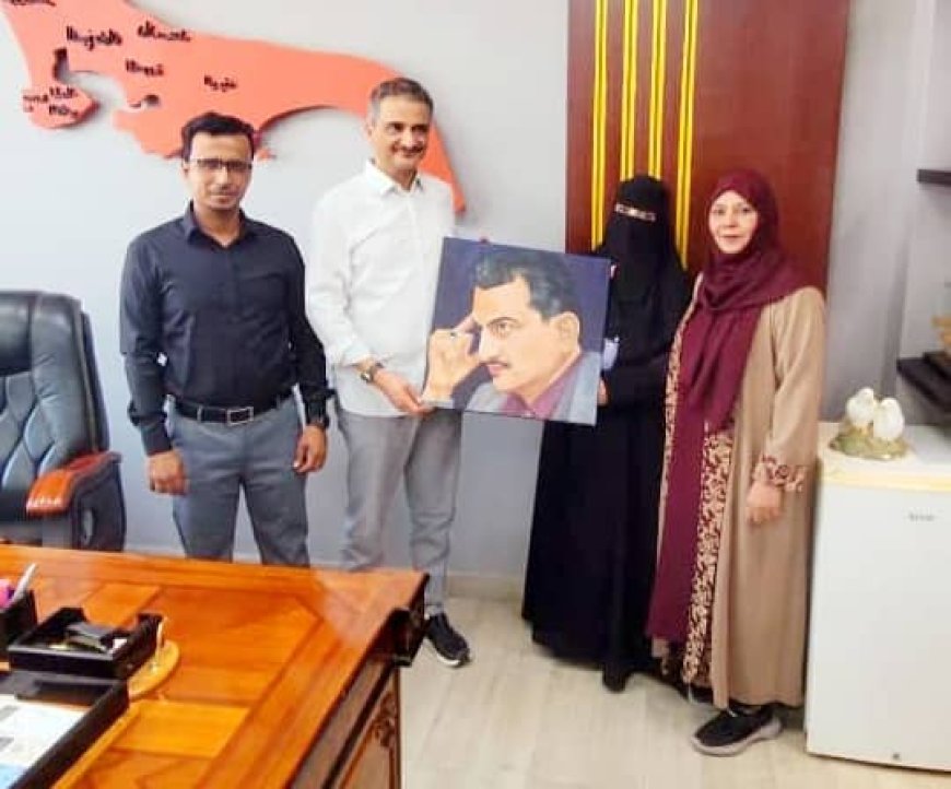 وزير الدولة محافظ عدن يكرّم الفنانة نادية المفلحي نظير إبداعها ومبادراتها المجتمعية