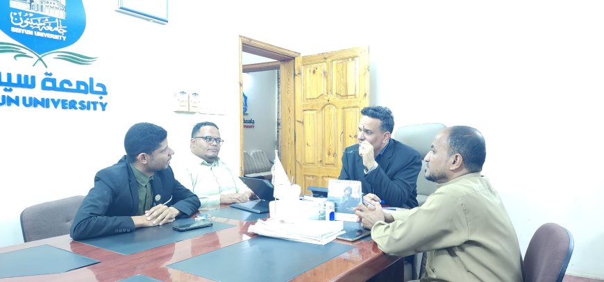 نقابة المهندسين اليمنيين بحضرموت تبحث سبل التعاون مع جامعة سيئون