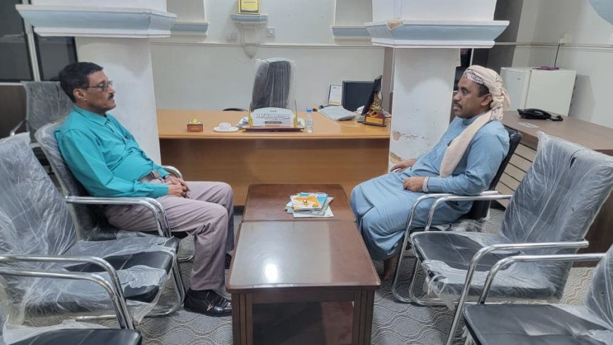 مدير عام تريم يلتقي قائد قوات خفر السواحل لمناقشة سبل التعاون وتعزيز جهود الإنقاذ