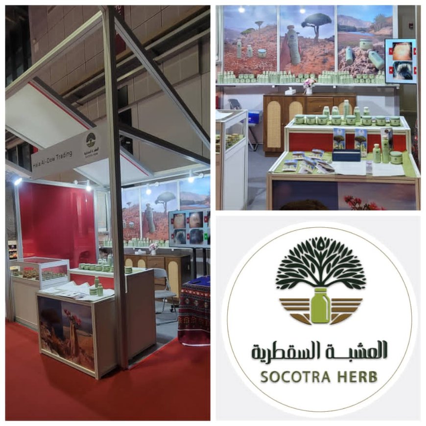 العشبة السقطرية.. حضور يمني لافت في معرض شنغهاي الدولي الثامن