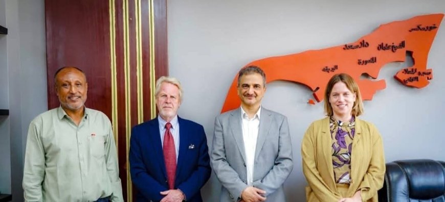 لملس يبحث مع وفد حكومي هولندي سبل تطوير مؤسسة مياه عدن