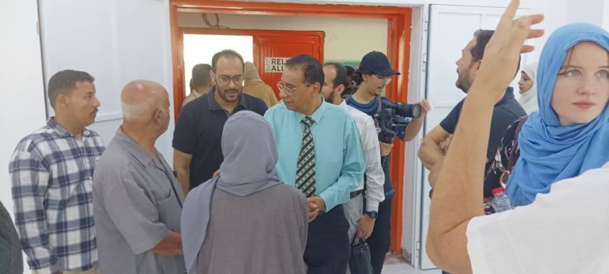 نائب السفير الهولندي ووكيل وزارة الصحة يفتتحان القاعات الدراسية في مستشفى الأمراض النفسية والعصبية بعدن 