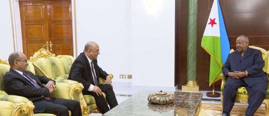 الرئيس الجيبوتي يستقبل وزير التخطيط والتعاون الدولي ويؤكد دعم التعاون الفني في قطاع الاتصالات مع اليمن