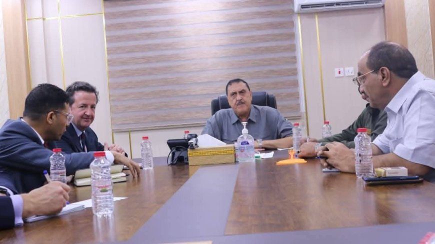 عدن.. اللواء مطهر الشعيبي يستقبل وفداً بريطانياً رفيع المستوى لبحث التعاون الأمني وأوضاع المهاجرين الأفارقة