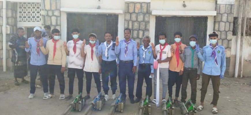 برعاية المحافظ.. ودعم باقس كشافة أبين تنفذ حملة الرش الضبابي بمشاركة اللجنة الأهلية لزنجبار