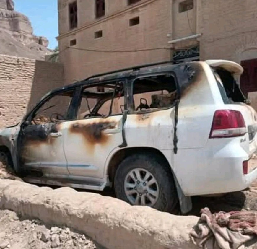 الأجهزة الأمنية بوادي حضرموت تضبط متهم بعد كشف هويته قام باحراق سيارة احد المواطنين في مديرية حريضه