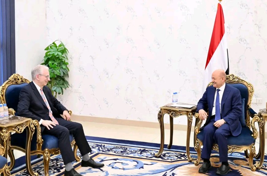 رئيس مجلس القيادة يستقبل سفير جمهورية المانيا الاتحادية