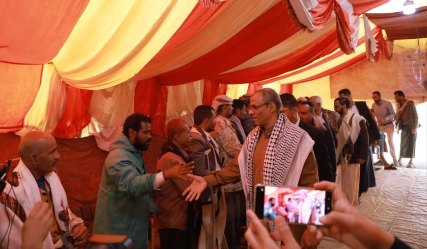 تعز.. وفد المجلس الأعلى للمقاومة الشعبية يزور مخيم اعتصام جرحى تعز و يجدد دعمه لمطالبهم