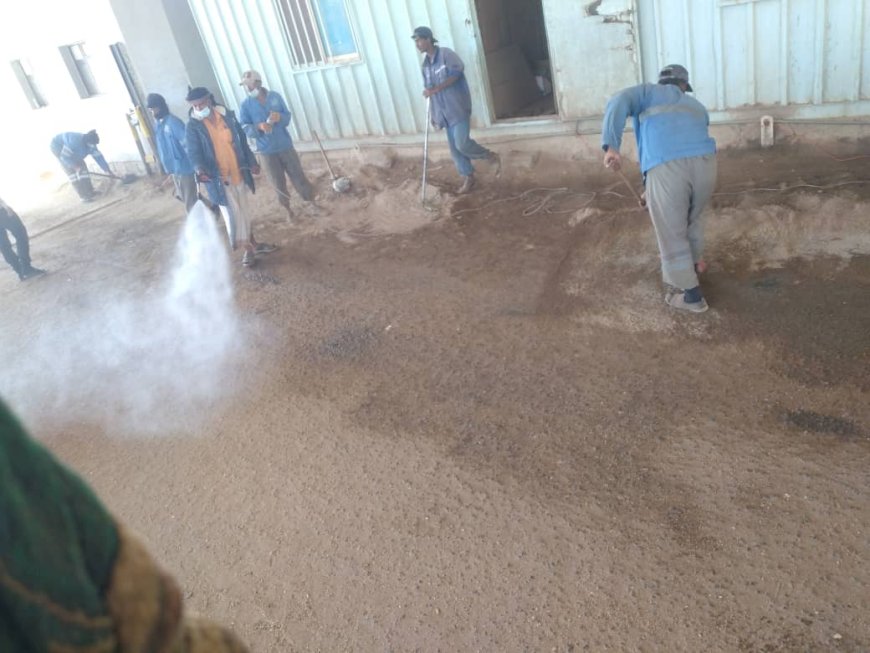 شركة زاجل للمنظفات وخدمات التنظيف تنفذ حملة نظافة واسعة ضمن خطتها المتواصلة بميناء الوديعة