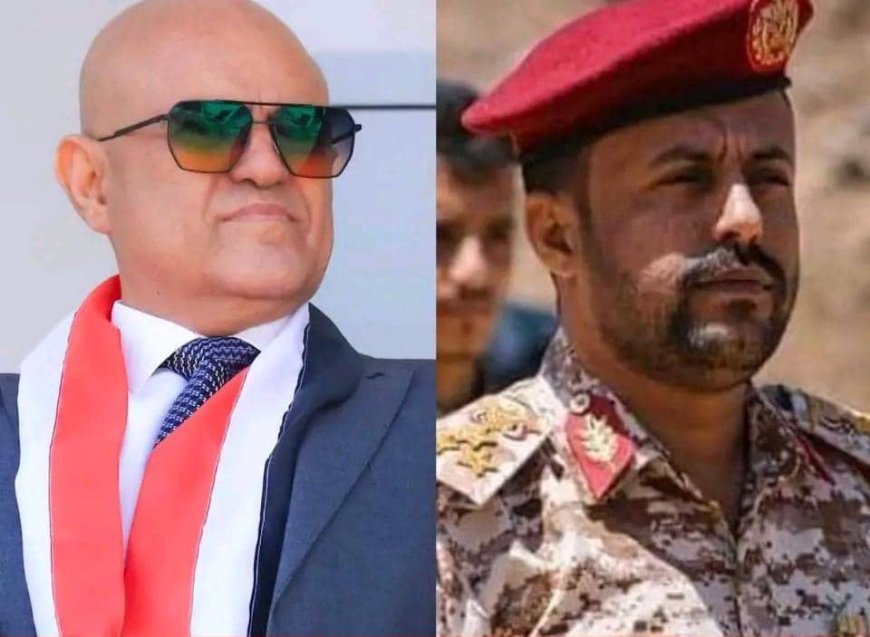 قائد محور تعز يطمئن هاتفيًا على صحة محافظ المحافظة وقائد محور طور الباحة بعد نجاتهما من محاولة اغتيال