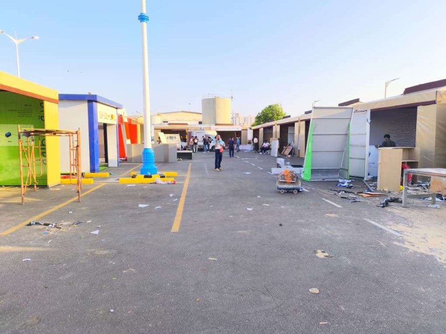 تجهيز 16 ركن لشركات الطاقة الشمسية في معرض المؤتمر الوطني الأول للطاقة بعدن مول