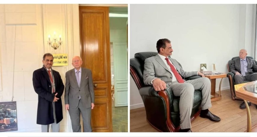 لملس يناقش مع السفير رياض ياسين تعزيز حضور العاصمة عدن في الفعاليات الثقافية والاقتصادية بفرنسا