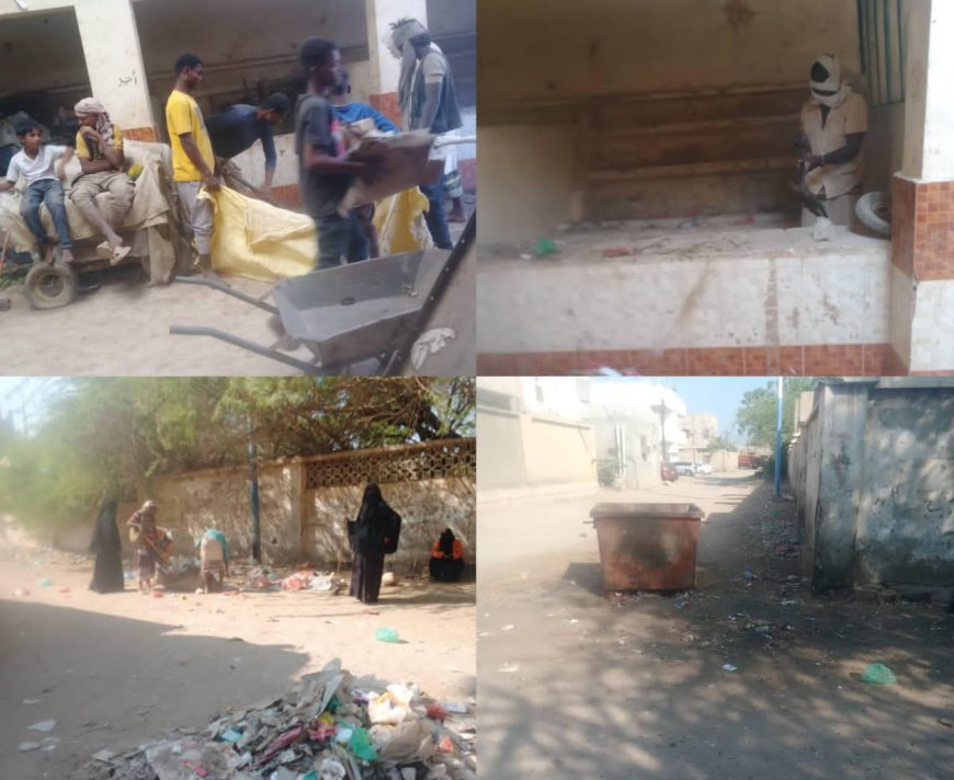 تقرير حول أعمال النظافة بمديرية خنفر – مدينة جعار