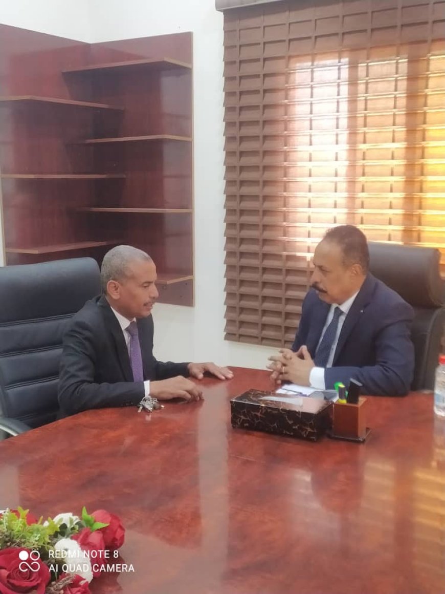 رئيس لجنة الحياد بالعاصمة عدن يلتقي رئيس مجلس إدارة صندوق صيانة الطرق