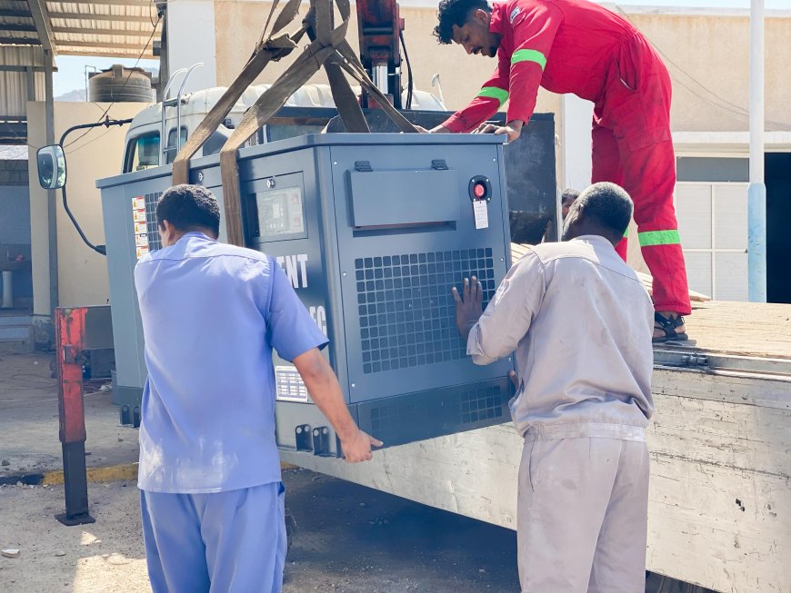 وصول مولدات غاز لتعزيز تشغيل منشأة بروم