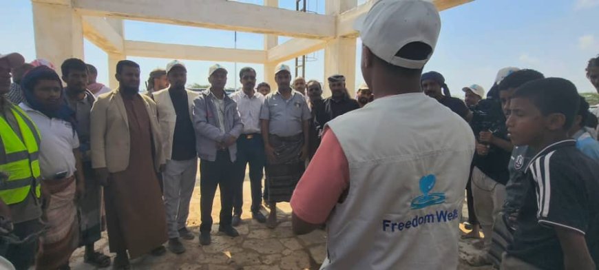 تدشين تشغيل بئر عمودية تعمل بالطاقة الشمسية في زنجبار بأبين