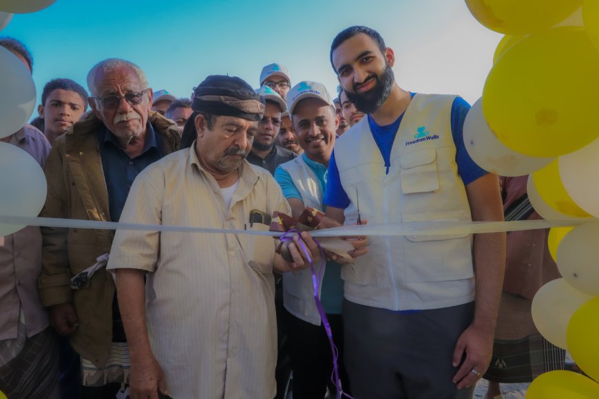 مدير عام لودر يدشّن مشروع الطاقة الشمسية لبئر مهيم بدعم من منظمة جيفينج باك