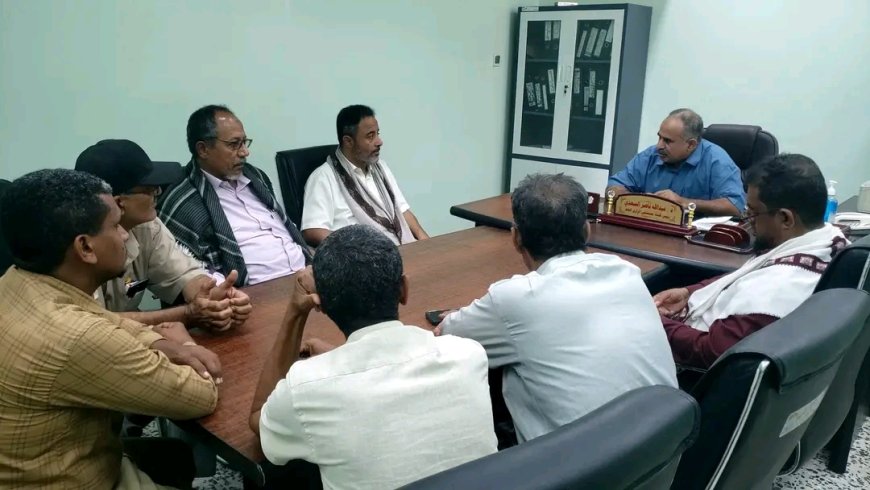 رئيس تنفيذية انتقالي أبين يزور عددًا من المرافق الحكومية في خنفر