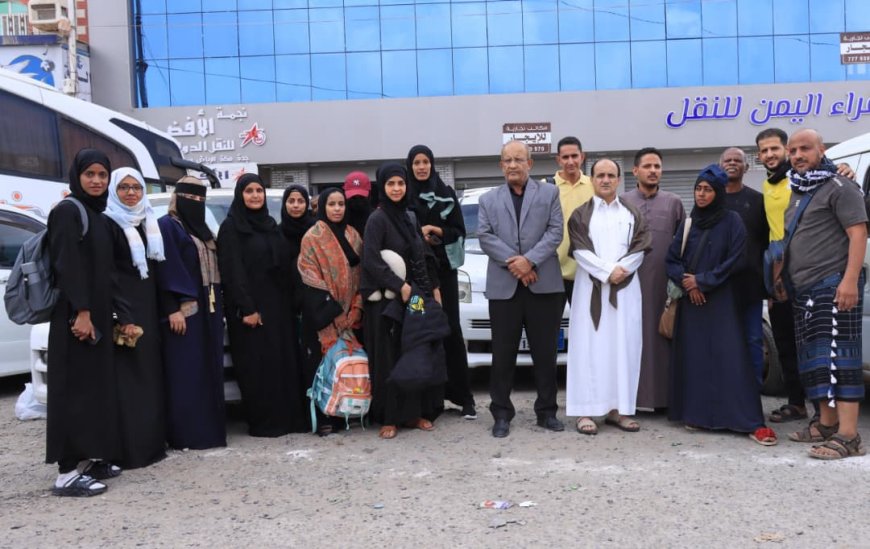 مدير عام دارسعد يودع بعثة لاعبات نادي النصر وممثلي العاصمة عدن والوطن بشكل عام في بطولة غرب آسيا للكرة الطائرة