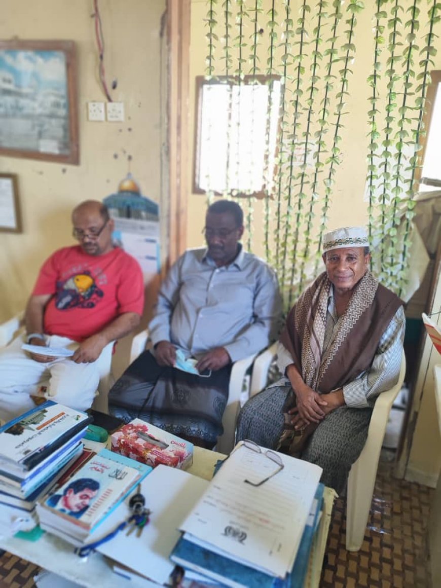 وفد جمعية الصديق التنموية يزورون مؤسسة حضرموت للثرات و التاريخ و الثقافة بالمكلا