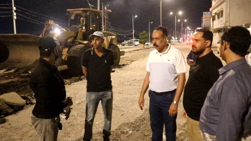 المهندس حسين العقربي يدشن أعمال مشروع التأهيل بالتزامن مع احتفالات الجلاء 30 نوفمبر 