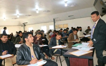 الأمين العام هشلة يدشّن امتحانات الفصل الدراسي الأول بفرع جامعة القرآن الكريم بالمحافظة