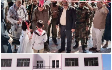 الداؤدي والشعيبي يدشنان افتتاح  ( 8 ) فصول إضافية بمدرسة الفقيد عبدالله شرف 