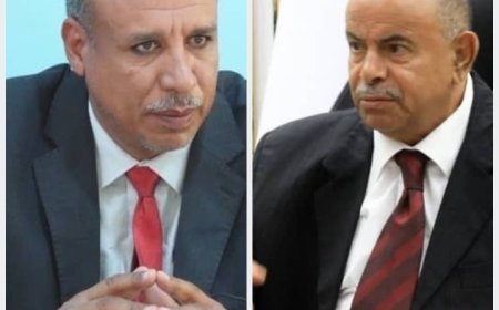 مدير عام مديرية السوم السماحي يهني ويبارك للأستاذ سالم الخنبشي تعيينه محافظًا لمحافظة حضرموت