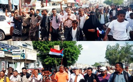 مسيرة جماهيرية حاشدة في زنجبار تؤيد تحركات القوات المسلحة الجنوبية نحو وادي حضرموت