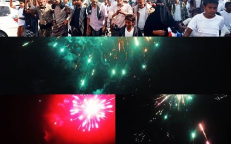 احتفالات عارمة في أبين والمحافظات الجنوبية ابتهاجاً بسيطرة القوات المسلحة الجنوبية على وادي حضرموت