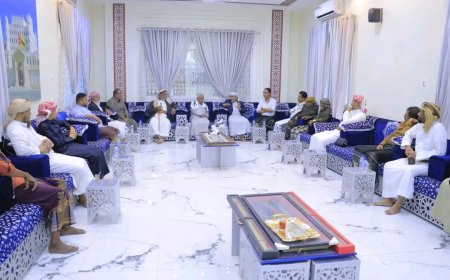 الكثيري وباعوم يزوران سكرتارية قبائل آل كثير برئاسة الشيخ عبدالله صالح