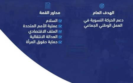 غدًا.. انطلاق أعمال  القمة النسوية الثامنة في مدينة عدن التاريخية. 