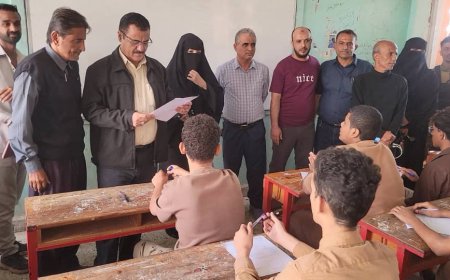 خلال تدشينه إختبارات الفصل الدراسي الأول.. مدير عام المنصورة يؤكد أهمية الإمتحانات في ترسيخ المعلومات لطلبة المدارس